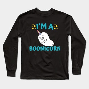 I'm a Boonicorn, Cute Halloween , Unicorn Ghost Long Sleeve T-Shirt